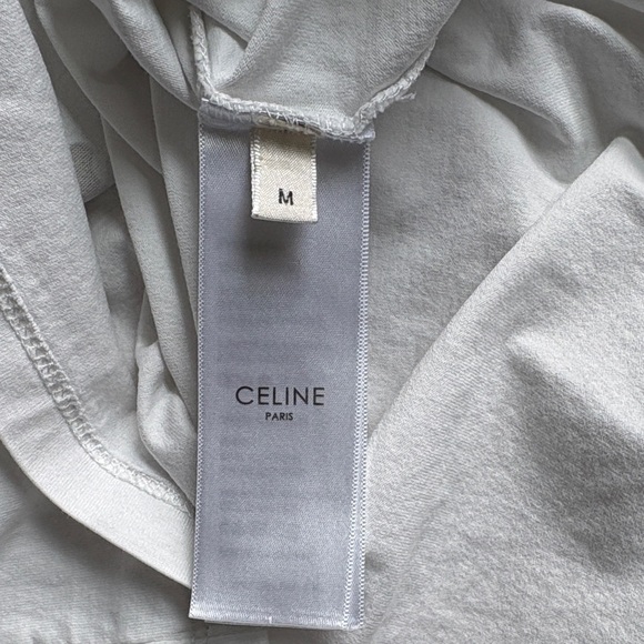 Celine White Short-Sleeve 'La Peau Nue' Graphic Tee - Picture 5 of 6